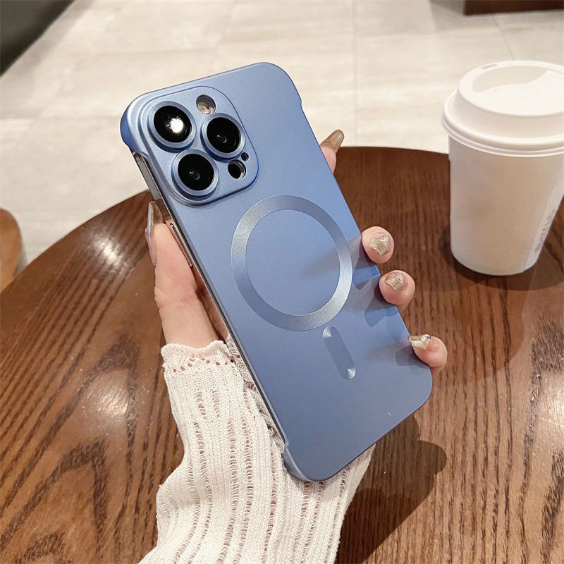 Tynt, rammeløst magnetisk mobildeksel for iPhone