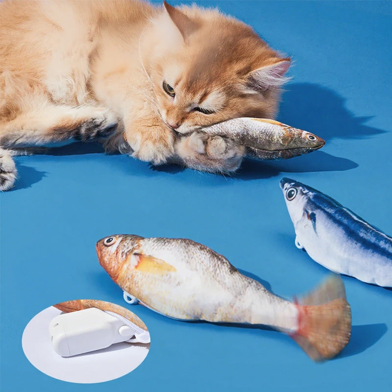 Realistic Hopping Fish Toy for Cat