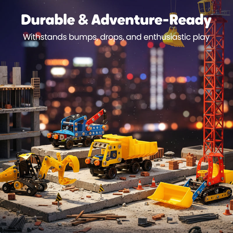 Kids DIY Metal Construction Truck Building Kit