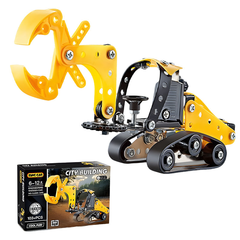 Kids DIY Metal Construction Truck Building Kit
