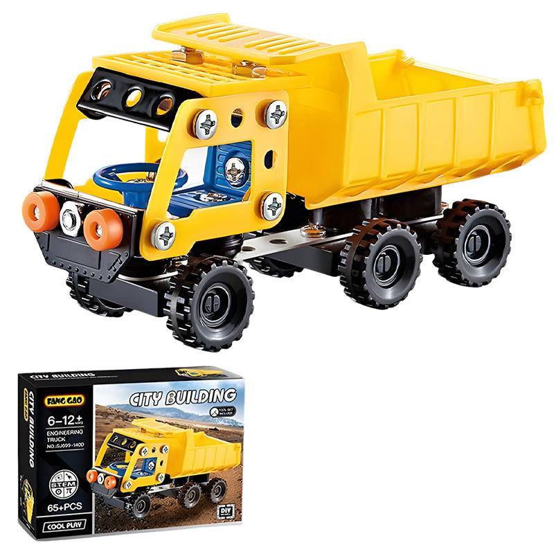Kids DIY Metal Construction Truck Building Kit