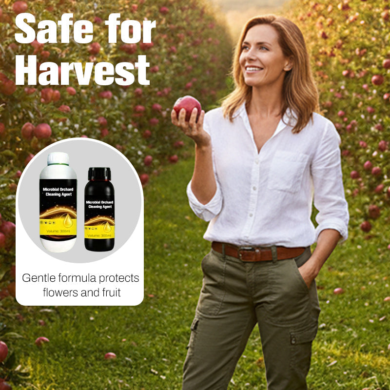 Mikrobielt rengjøringsmiddel for frukthager