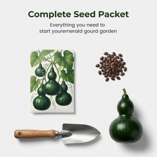 Mørkegrønne mini-gresskarfrø til planting