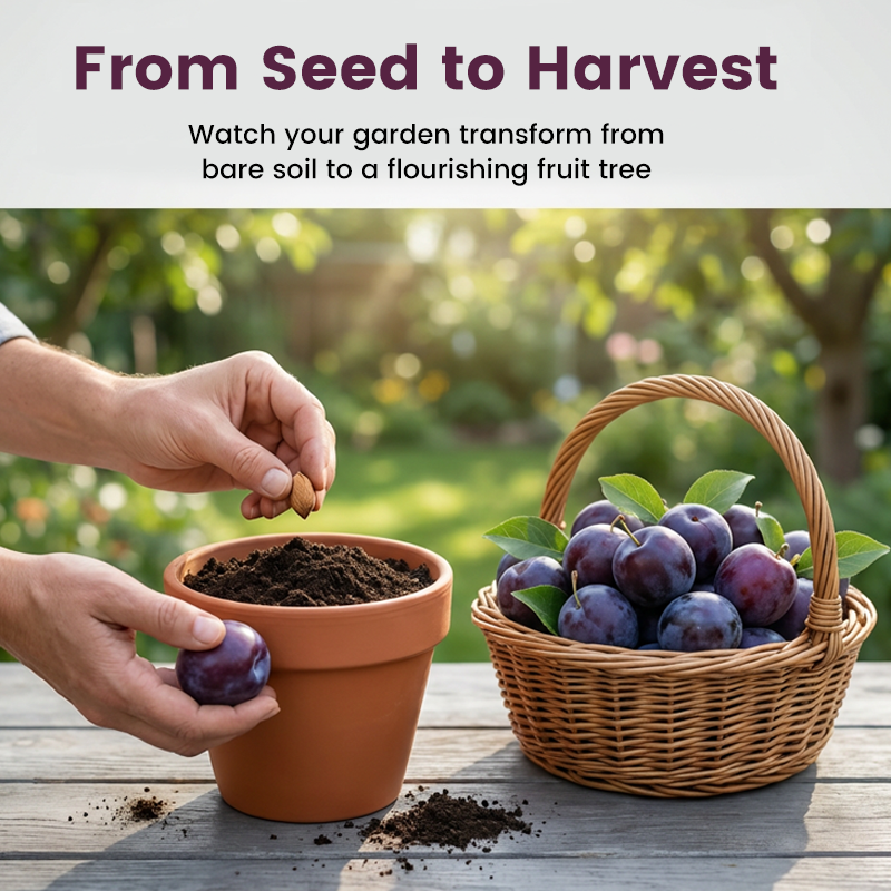 Premium plommefrø til hjemmegartneri