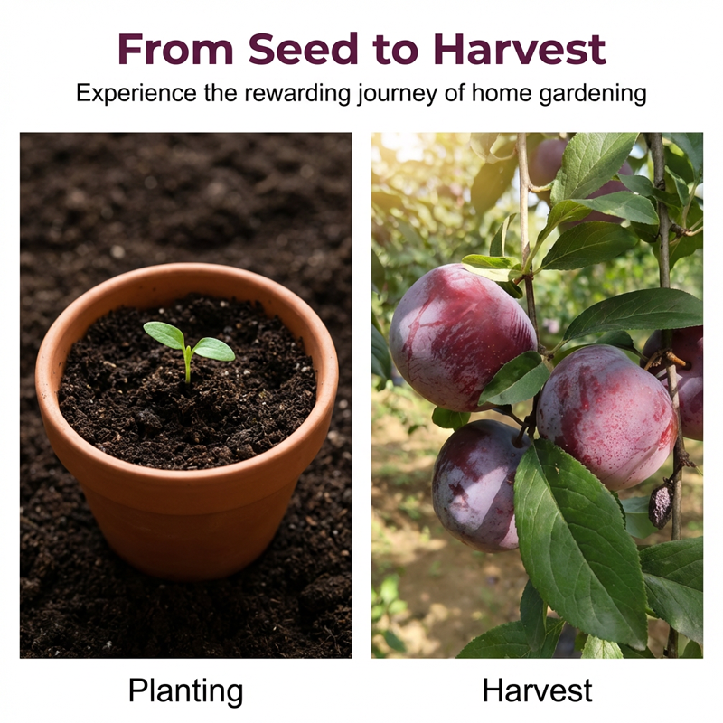 Premium plommefrø til hjemmegartneri