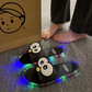 נעלי בית מצוירות עם תאורת LED
